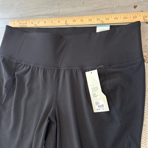 NWT Lane Bryant LIVI Black Rose Gold Zipper Wicking 7/8 Legging Sz 18 20 - Picture 5 of 9